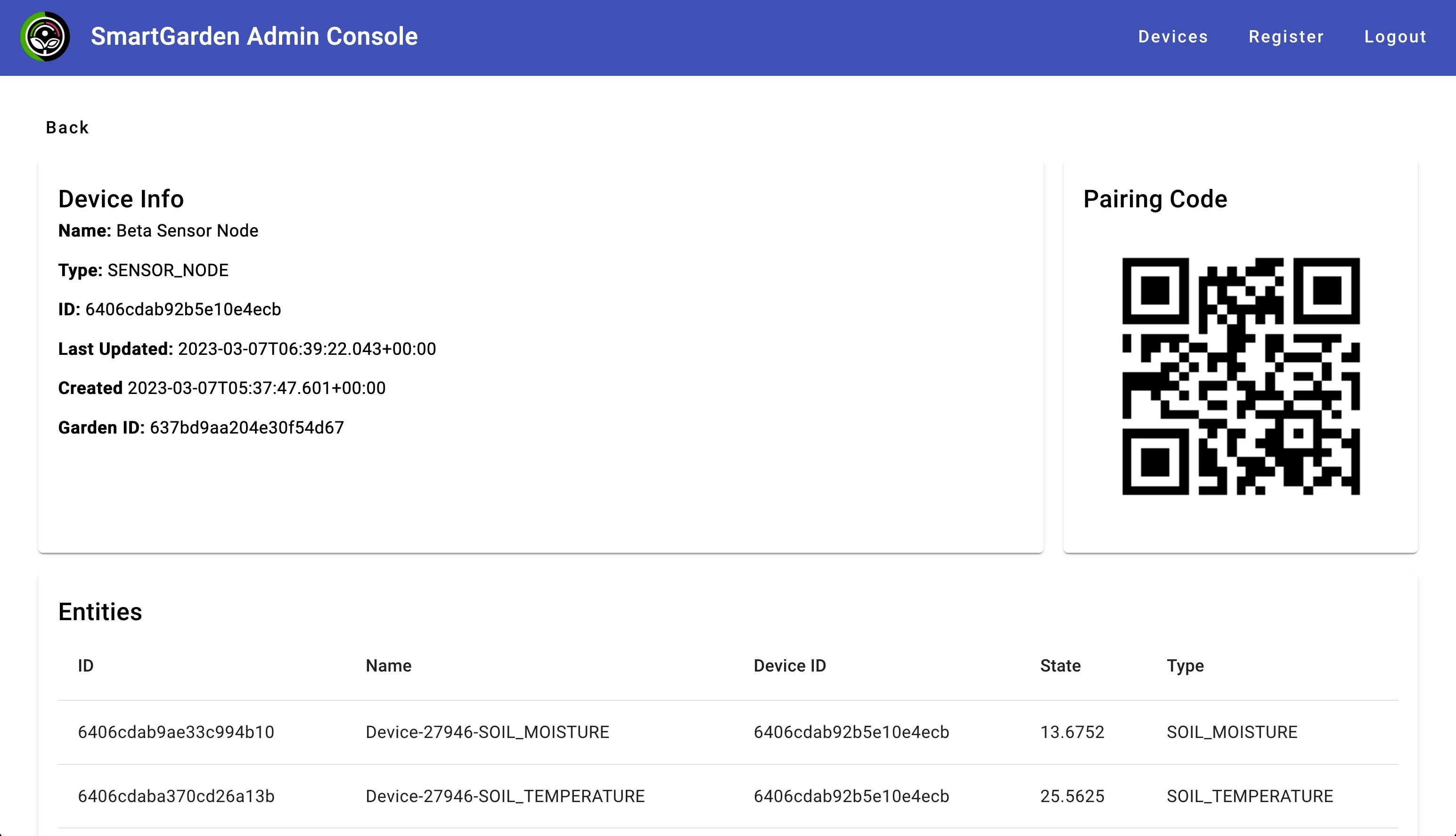 Angular application for managing and provisioning devices. Management client